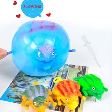 Детские игрушки, забавные игрушки для детей, динозавр, тревога, снятие стресса, надувной шар для животных