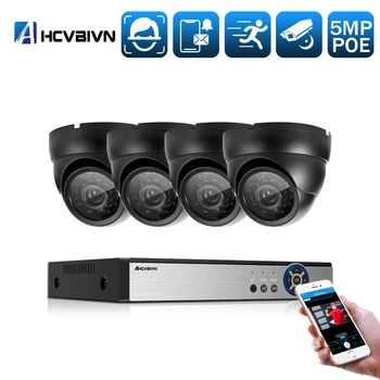 

H.265 5MP Face Detection Recognition POE NVR CCTV Security System HD waterproof 5MP 1/3" Sony IMX335 IP Camera Surveillance Kit