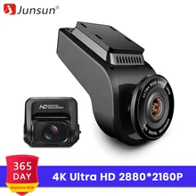 Junsun 2160P 60fps Автомобильный видеорегистратор 4K Ultra HD с двумя объективами S590 DVR с 1080P sony сенсорная задняя камера ночного видения ADAS Dashcam