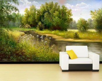 

[Self-Adhesive] 3D Forestside Cottage 2380 Wall Paper mural Wall Print Decal Wall Murals