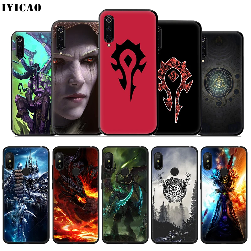 IYICAO World Of Warcraft мягкий чехол для Xiaomi Mi A3 A2 A1 10 9T CC9E CC9 9 8 6 Se Lite F1 5X 6X MiA1 MiA2 MiA3 |