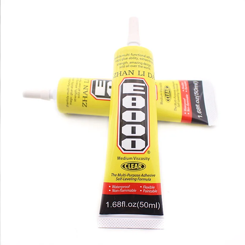 

110ml E8000 Liquid Glue Super Strong Multipurpose Adhesive Jewelry Crafts Crystal Rhinestone DIY Fix Phone Screen Glass Nail Gel