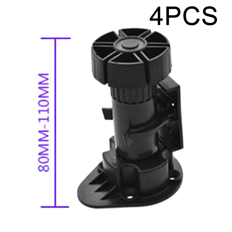

Plastic PP 4pcs Cabinet Adjustable Foot Kitchen Bathroom Furniture Leg Leveler