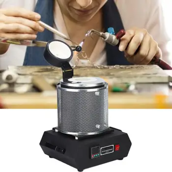 

2kg Professional Electric Melting Furnace Heat Resistant Gold Silver Metal Smelter Jewelry Processing Tool for Jeweler Repairere