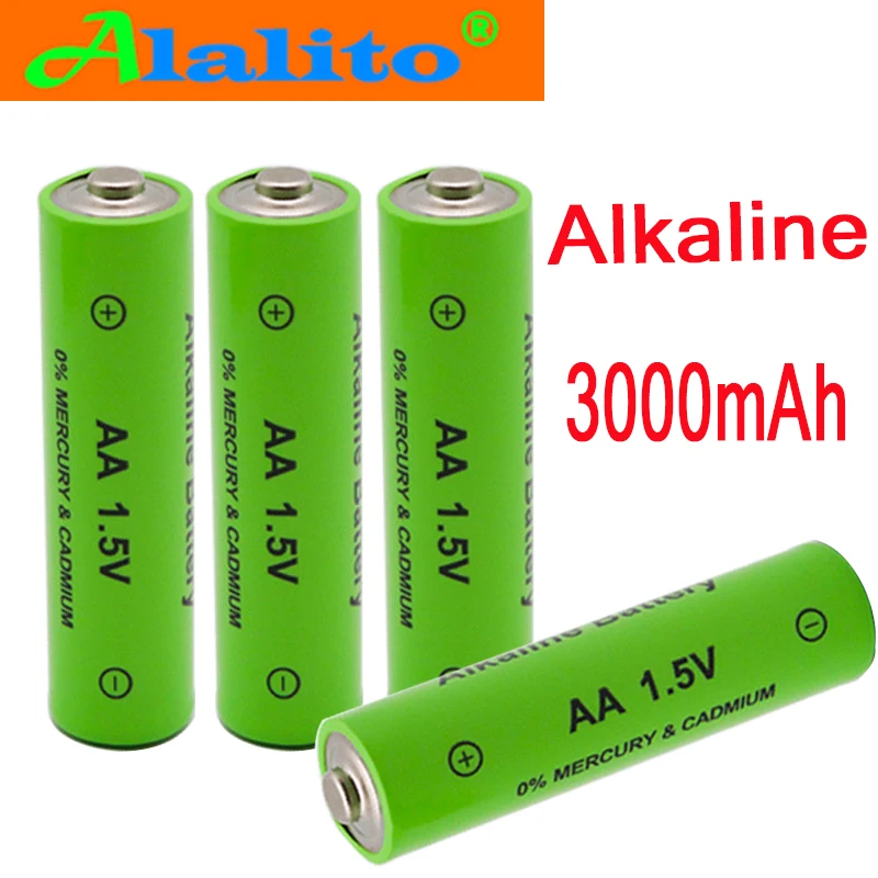 Новая батарея аа 2020 3000 1 5 v аккумуляторная AA 3000mAh щелоче1.5v для часов игрушки