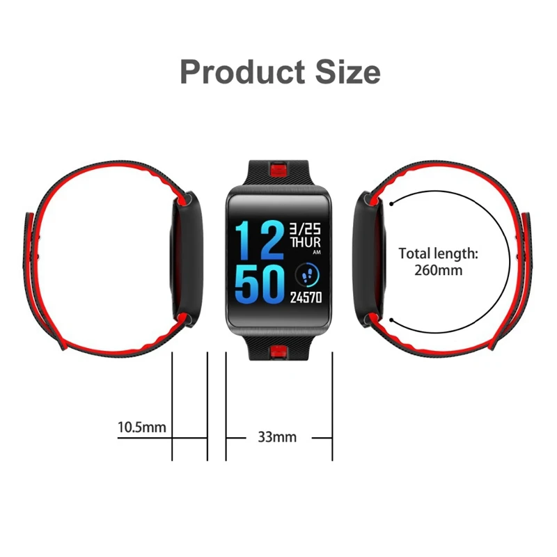 GT98 Смарт часы Bluetooth 4,0 браслет для измерения артериального давления сердечного ритма водонепроницаемые спортивные часы для мужчин и женщин TFT Smartwatch TF1 обновление