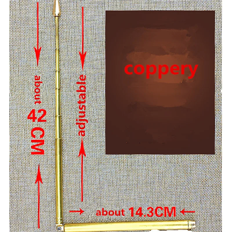 Cure Copper Pure folding Dragon Feet measuring Rod Water Pulse Divination Compass Measuring Wind Water Dragon Pendulum 3