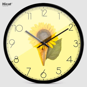 

Nordic Glass Wall Clock Nordic Large Analog mute large kitchen Modern Design Wall Clocks Decorative Living Room Clocks II50BGZ