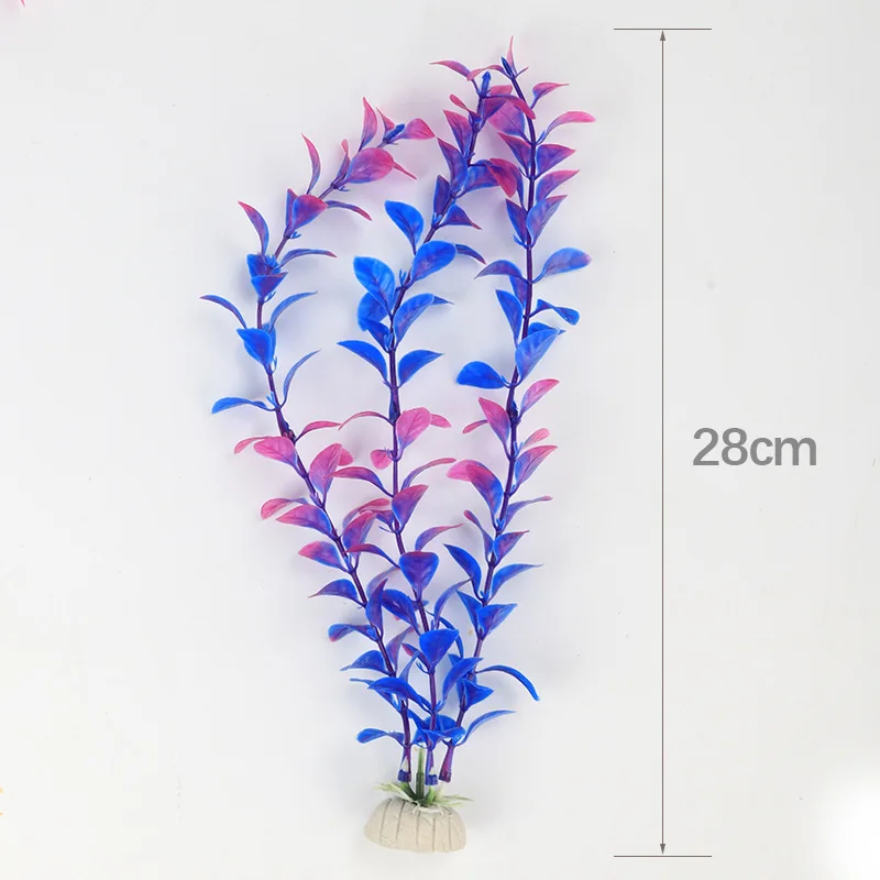 10pcs/Lot * Fish tank aquarium landscaping decoration simulation water grass plastic silk flower fake water grass CA02-S