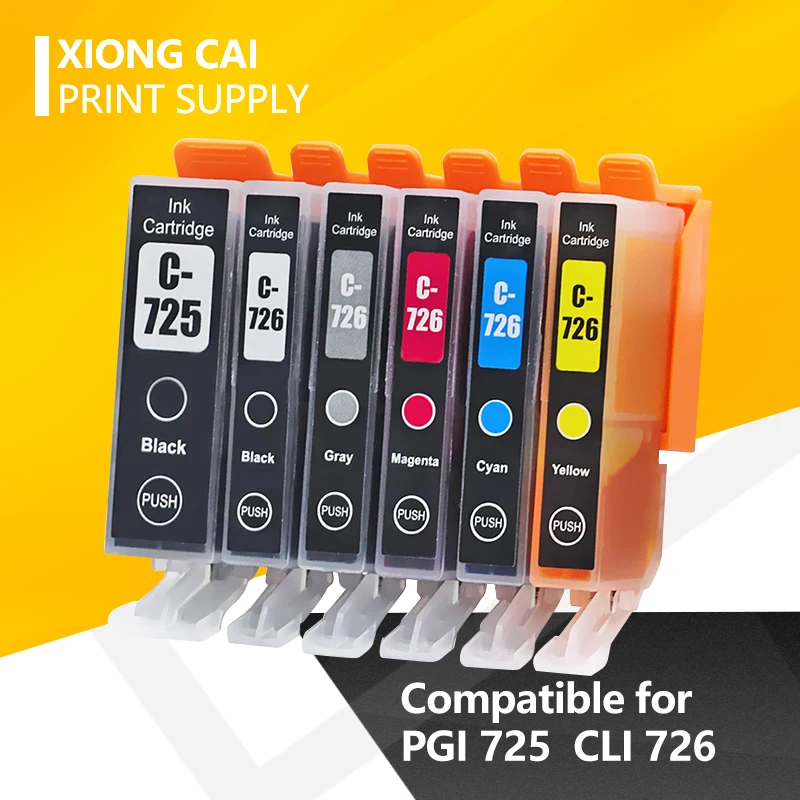 PGI725 CLI726 картриджи с чернилами для canon PGI 725 CLI 726 IP4870 IP4970 IX6560 MG5170 MG5270 MG5370 MG6170 MG6270