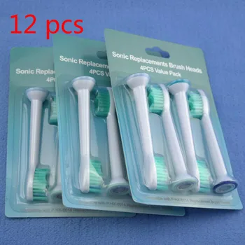 

12 pcs HX6014 TOOTH BRUSH HEADS For PHILIPS Sonicare FlexCare Diamond Clean HX6064 HX6930 HX9340 HX6950 HX6710 HX9140 HX6530