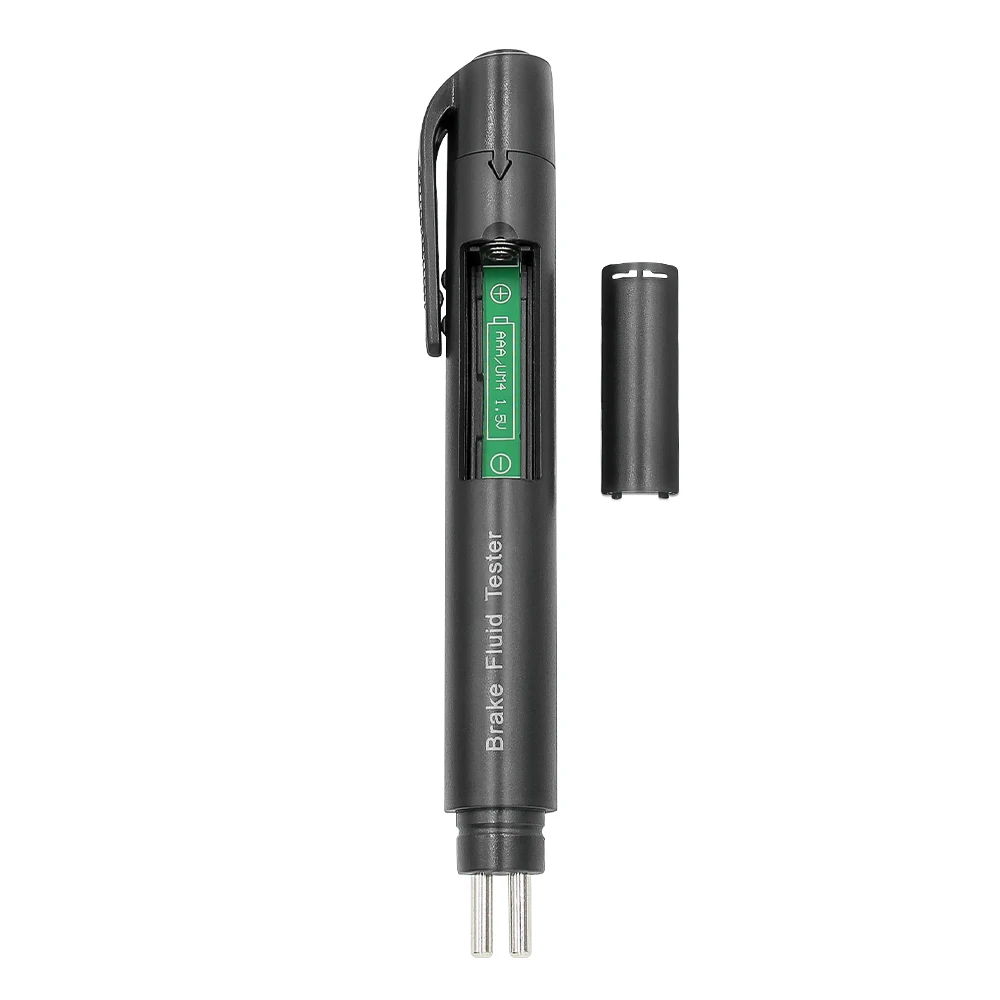 Brake Fluid Tester MINI Brake Fluid Tester Pen Automotive Universal Detector DOT3/DOT4/DOT5 Testing 5 LED Brake Fluid Tester Car Diagnostic Tool