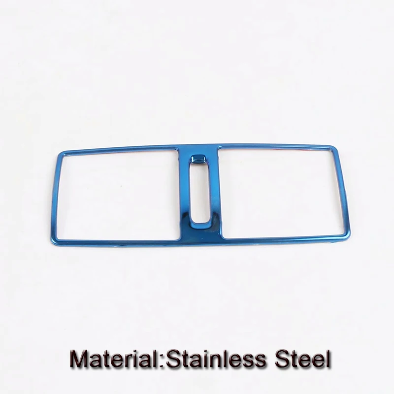 stainless Blue Автомобильный Стайлинг ABS автомобильный подлокотник коробка Kick-proof блестки задняя воздушная наклейка на розетку авто аксессуары для Nissan Sentra B18-Н. В - Название цвета: stainless Blue