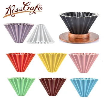 

Flowers Ceramic Coffee Cup Espresso Coffee Filter Cup Origami Filter Cups V60 Funnel Drip Hand Cup Filters Coffee Accessories