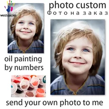 DIY картинки для раскраски по номерам с цветами частная фотография для карты пользовательских картин Рисование по номерам в рамке дома