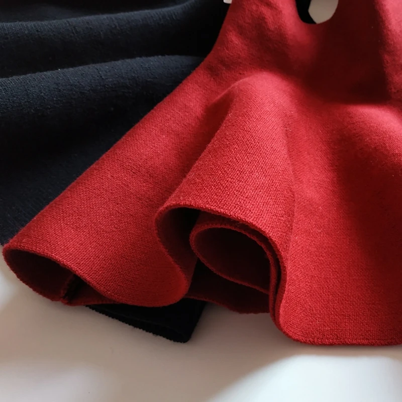 Зимняя одежда для маленьких девочек модная Повседневная вязаная юбка юбки пачки