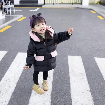 

2019 new children's cotton clothing plus velvet thick cotton jacket
