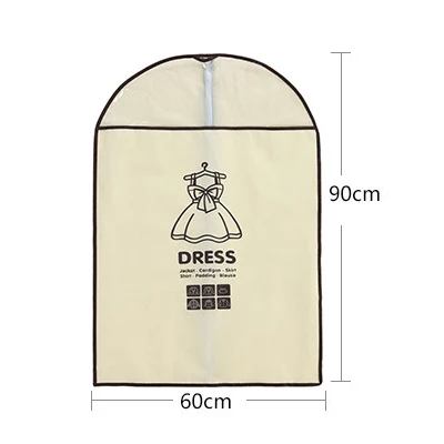 DRESS Чехол для одежды, сумки, домашний костюм, пылезащитный чехол, подвесной чехол для хранения одежды - Цвет: DRESS