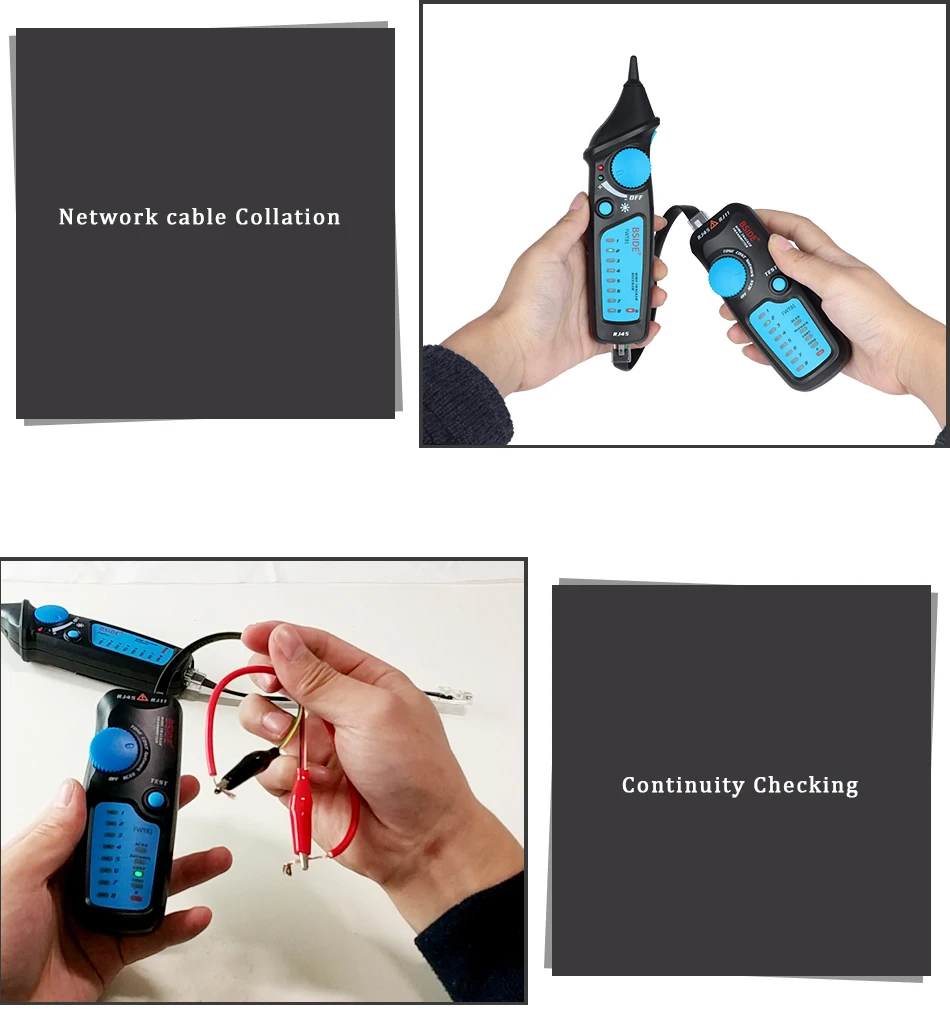 Cable Tracker Network Telephone line Detector wire finder wiring Wires Trace bre
