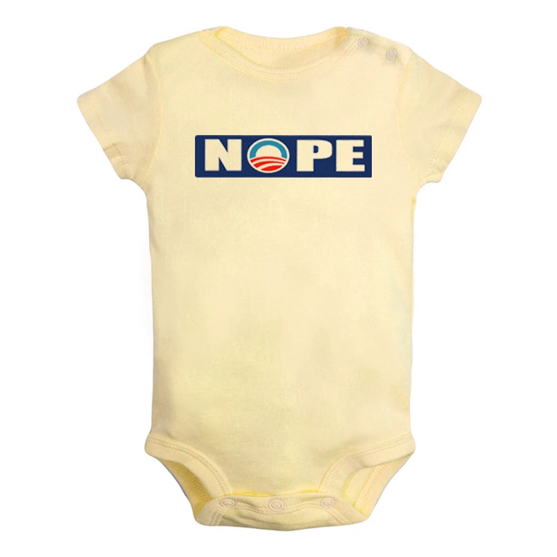 JcBaby1222YD Nope фонетический символ, красная печать, печать, Nope, Одежда для новорожденных мальчиков и девочек, комбинезон с принтом, боди для младенцев, одежда с короткими рукавами - Цвет: JcBaby1222YD