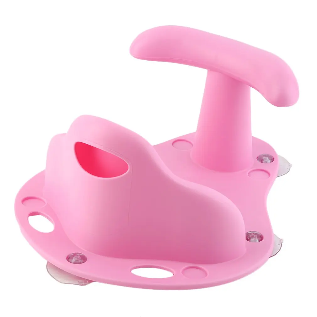 Детское кресло для купания с кольцом для ванны, детское нескользящее защитное кресло, детский Коврик для ванны, Нескользящая подушка для ухода за ребенком, детское кресло для душа - Цвет: Pink