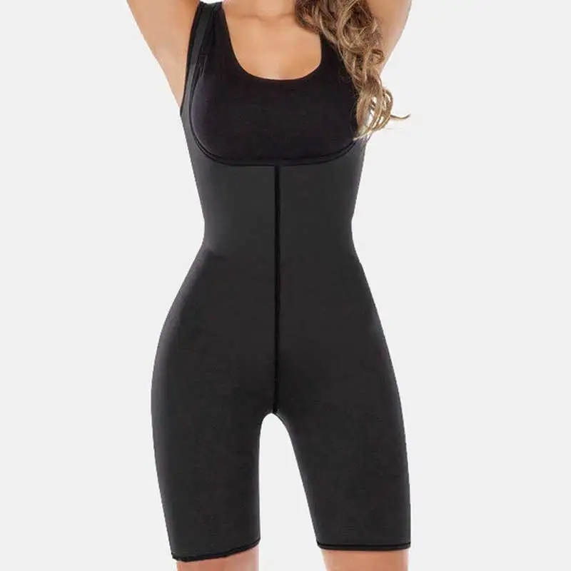 

Women Slimming Bodysuit Waist Trainer Body Shaper Corset Sweat Neoprene Legs Shaper Pants Abdomen Control Weight Loss Shapers