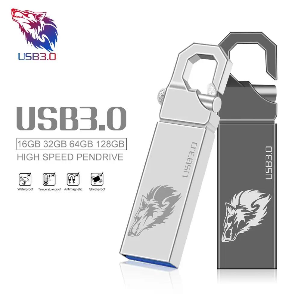Pendrive USB 3,0 de Metal de alta velocidad, lápiz de memoria Flash de alta velocidad, 8GB, 16GB, 32GB, 64GB, 128g, gran oferta