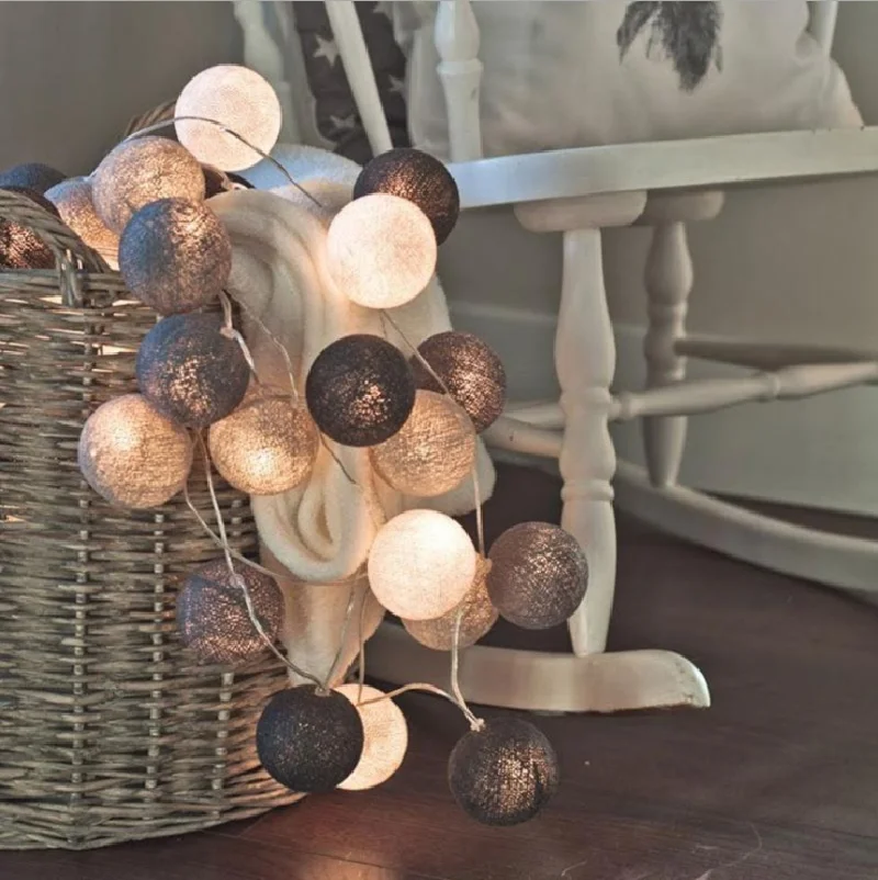 Рисунок 5 - Гирлянда с хлопковыми шариками