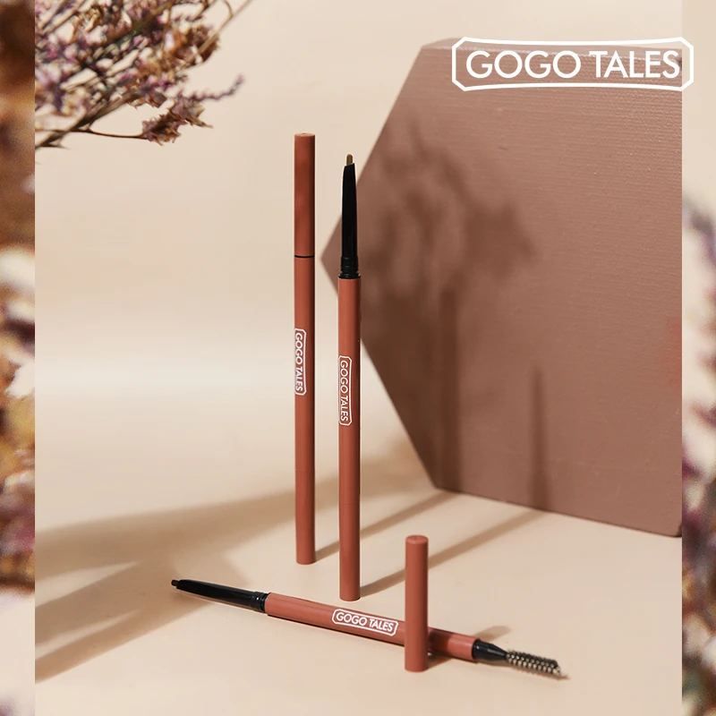 Gogo tales eyebrow enhancer kit brown coffee grey eyebrow pencil long lasting waterproof microblading eyebrow tattoo pen BN213