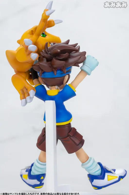Экшн фигурка Digimon Adventure YAGAMI TAICHI Agumon ПВХ 11 см Военная кукла игрушки подарок