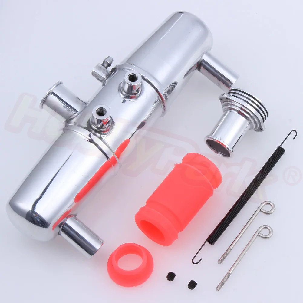 RC Model Aluminium Tuned Exhaust Pipe & Header for 1/8 Nitro gas Car