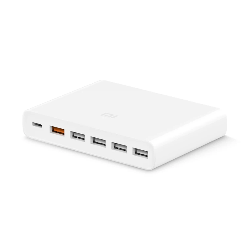 Оригинальное USB зарядное устройство xiaomi 60 Вт, подставка для смартфона, зарядный выход 1 type-C, 6 портов, 5 USB-A, двойной QC 3,0, быстрая зарядка, 18 Вт, x2 адаптер