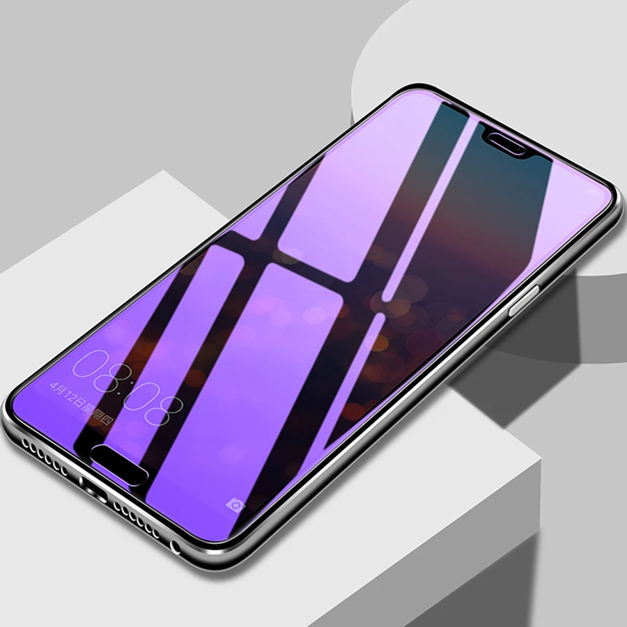 Zeallion для huawei P smart Z P20 P30 Pro Lite P10 Plus Edge полное покрытие протектор анти синий светильник фиолетовый+ 9H закаленное стекло
