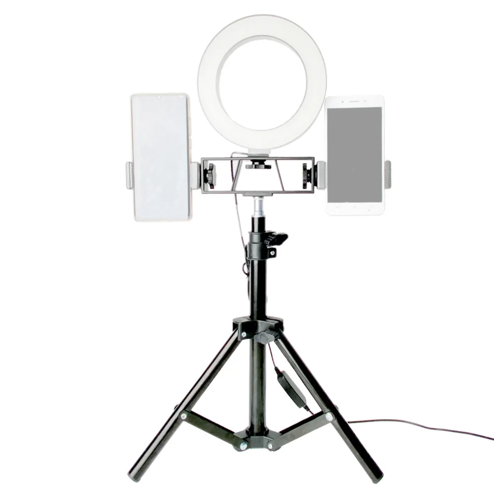 Desktop Tripé Suporte Extensionável Portátil Telefone Móvel Câmera Flash Luz Microfone Suporte Youtube 3050cm - Image 3