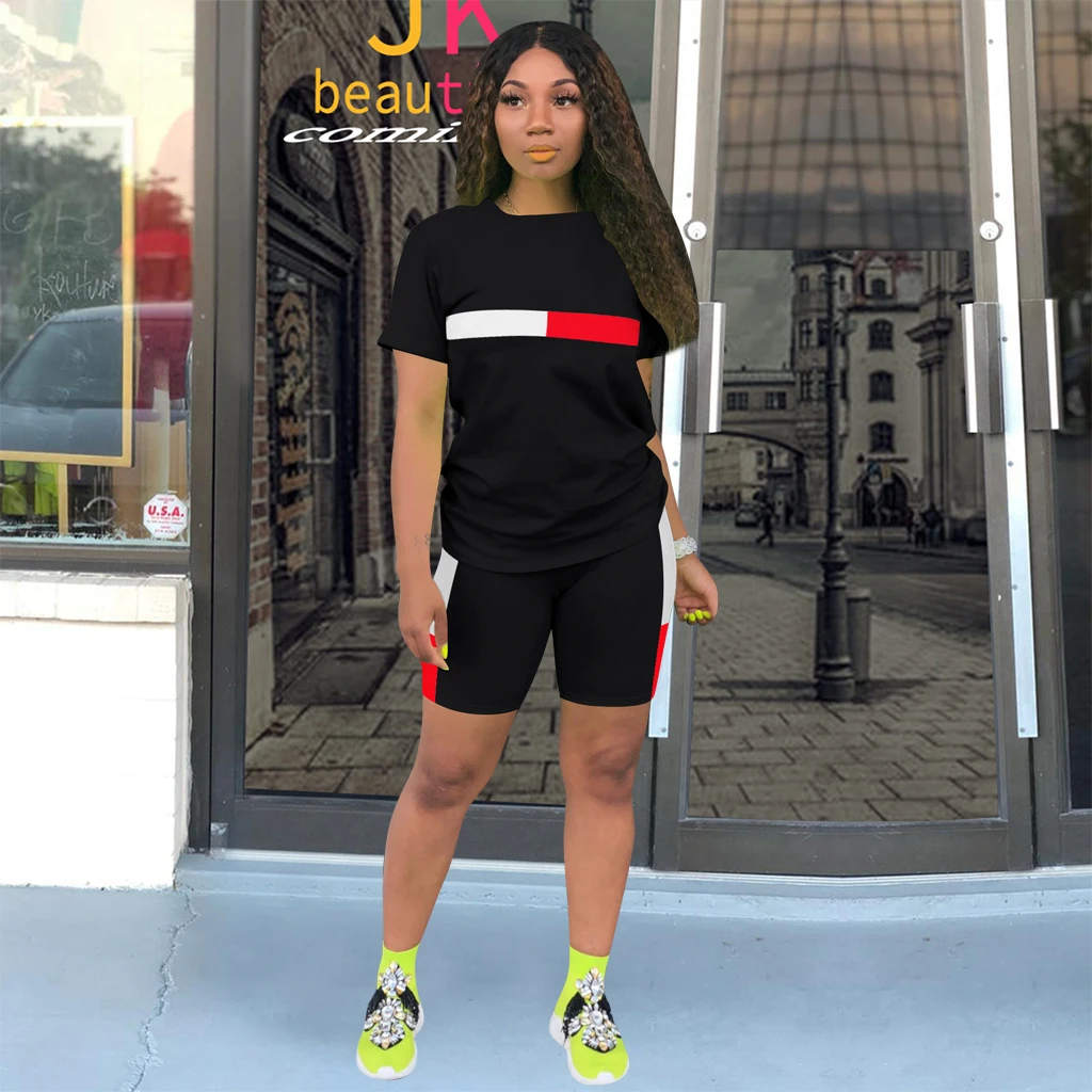 biker short and t shirt set