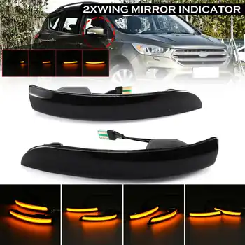 

Pair Flowing Turn Signal Light LED Side Wing Rearview Mirror Dynamic Indicator Blinker Light for Ford Kuga / Escape 2013-2018
