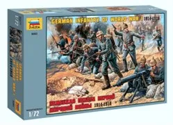 

Сборные солдатики ZVEZDA 1:72 - Немецкая пехота Первой мировой войны