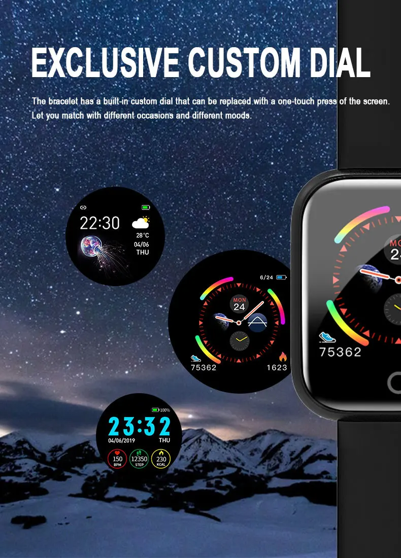ONEMIX Все совместимые Водонепроницаемый Смарт Браслет точный шаг подсчета спортивные часы для мужчин и женщин для apple iphone huawei xiaomi