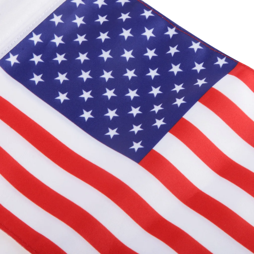 American USA Flag With 15inch Pole Bolts For Motorcycle Bike  XL883