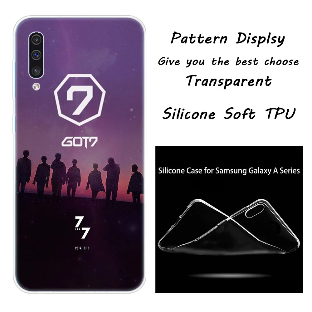 Роскошный мягкий силиконовый чехол для мальчиков группы Kpop GOT7 для samsung Galaxy A50 A70 A80 A40 A30 A20 A10 A20E A2 CORE A9 A8 A7 A6 плюс - Цвет: 005
