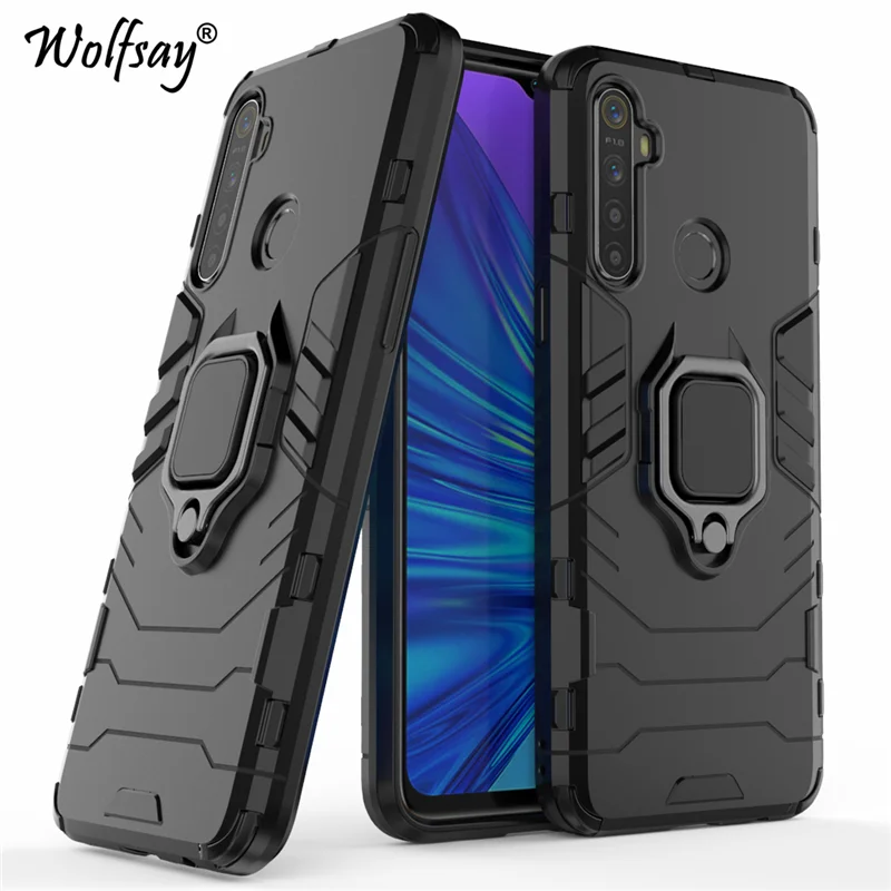 Чехол Wolfsay для Oppo Realme 5i чехол с магнитной присоской и подставкой полным краем Real Me