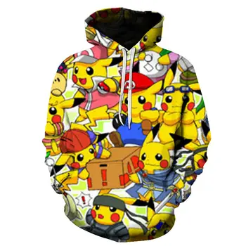 

2019 new Pokemon Umbreon casual 3D print hoodies men/women winter fleece anime hoodie sweatshirt fashion plus size Jacket coat