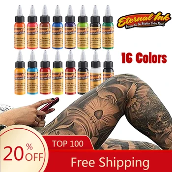 

Permanent Eyebrow Makeup Microblading Pigment Body Paint Tattoo Ink Color Set Dynamic Tattoo Artist 16 Colors Ink Set tinta