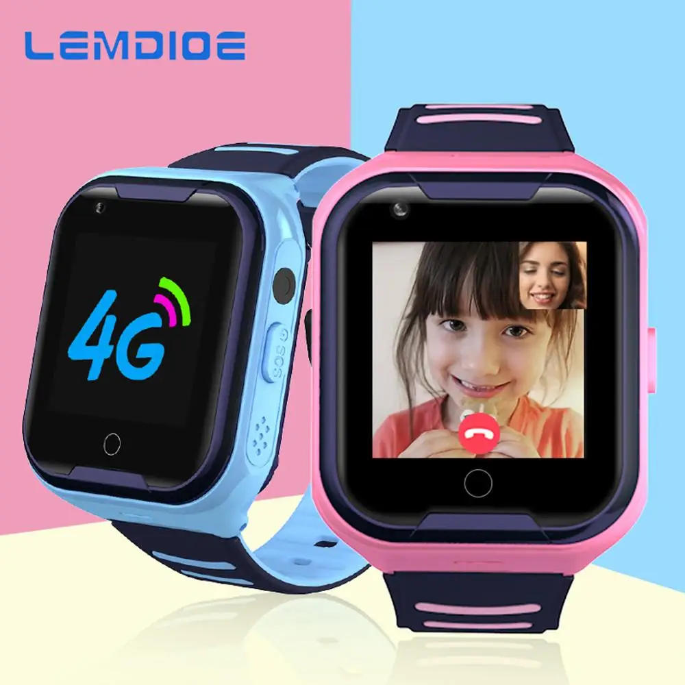 LEMDIOE 4G Смарт часы Дети Android 4,4 WiFi сенсорный экран камера gps слежение SOS Вызов детские часы