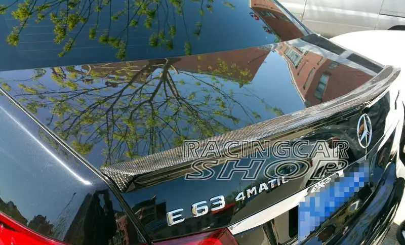 Реальные углеродного волокна AMG Тип багажник спойлер для Benz 2010UP W212 E class седан M042