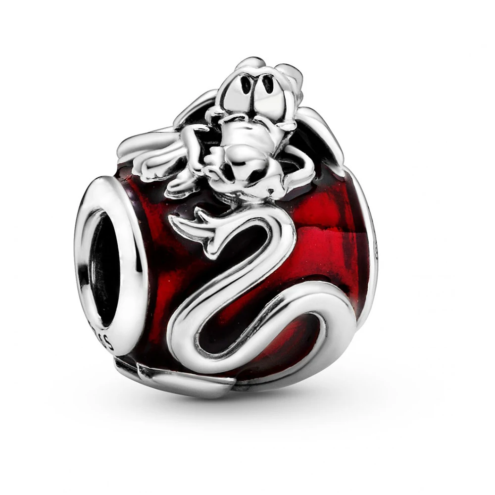 2020-New-Silver-925-1-1-Poodle-Puppy-Disne-Mulan-Mushu-Sparkling-Queen-Bee-Pendant-Original