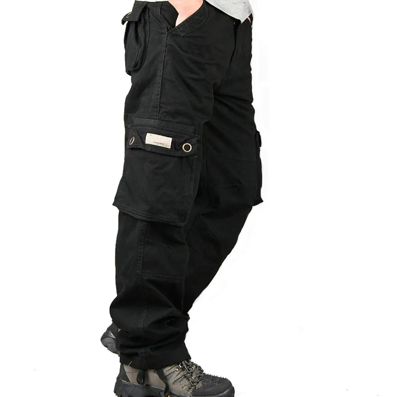 

Cargo Pants Overalls Male Men Army Tactical Pants Military Work Wear Multi Pocket Combat Army Style Straight Long Trousers