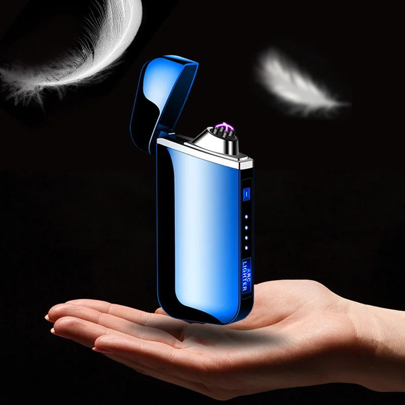 Электрическая зажигалка с подключением к USB отпечатков пальцев Сенсорный огонь