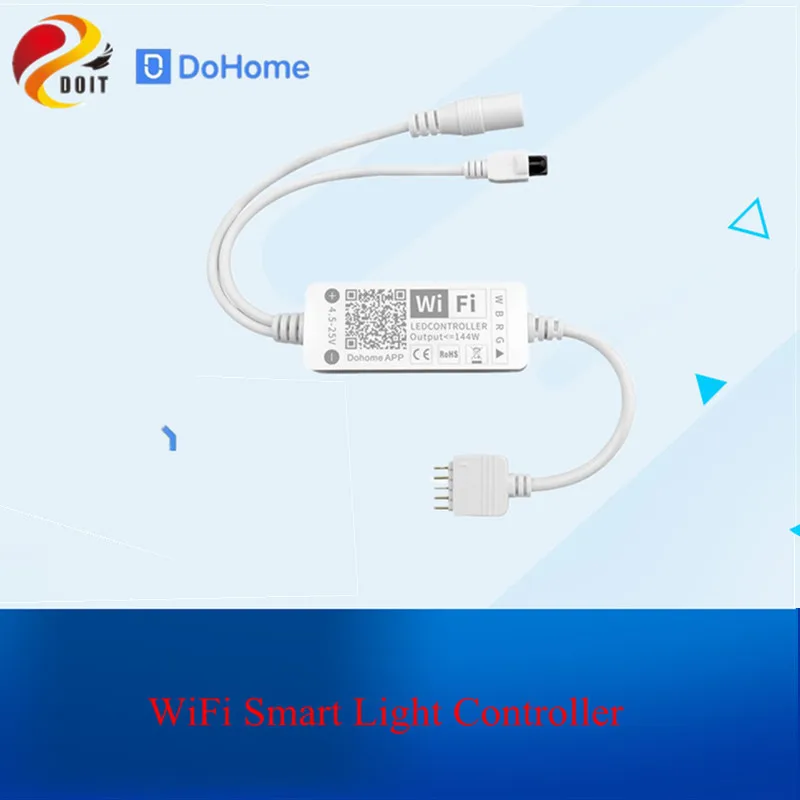 DC5 25V 144 Вт 5Pin светодиодный ленточный светильник управление ler Dohome APP WiFi RGBW