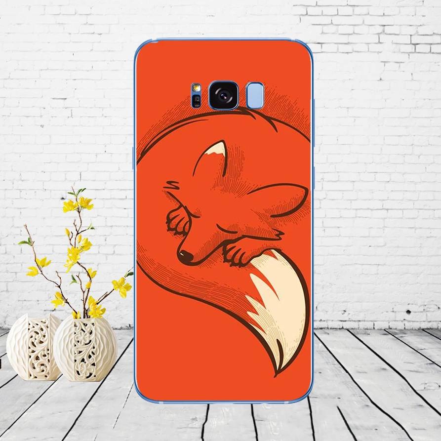 72DD хитрая лиса мягкий силиконовый чехол для Samsung Galaxy S6 S7 край S8 S9 S10 плюс A70 A50 чехол - Цвет: 12